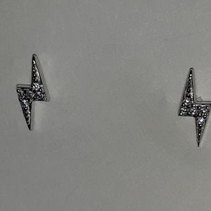 Sterling 'Lightning Bolt' Stud Earrings